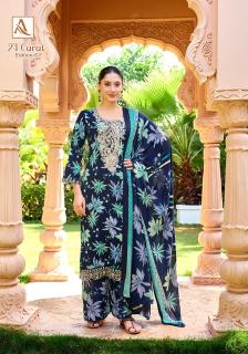 Alok suit 24 carat-5 dress materials wholesale and manufacturers